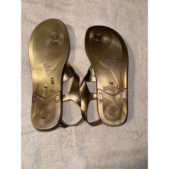 Michael Kors Gold Sandals - Picture 2 of 5